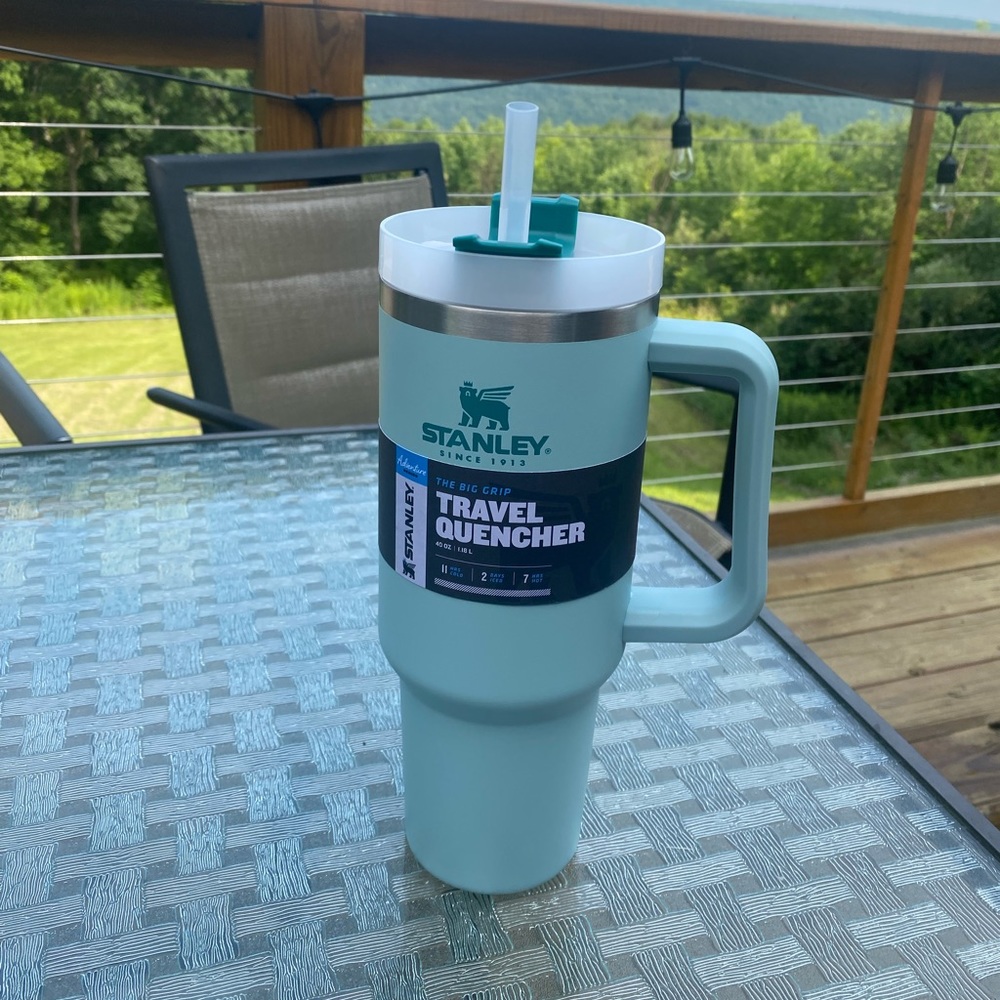 Stanley Adventure Quencher 40oz Seafoam color travel tumbler